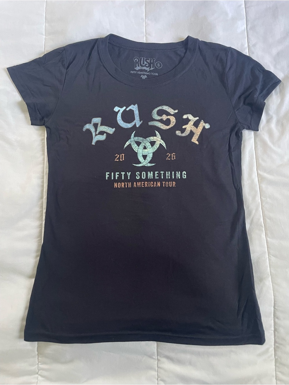Rush 'Fifty Something' Black Graphic Tour Tee